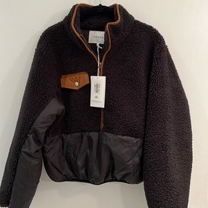 Frame “Fleece Mix Pullover” (past season, NWT)